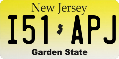 NJ license plate I51APJ