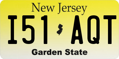 NJ license plate I51AQT