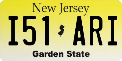 NJ license plate I51ARI