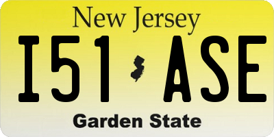 NJ license plate I51ASE