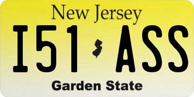 NJ license plate I51ASS