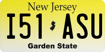NJ license plate I51ASU