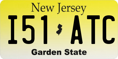 NJ license plate I51ATC