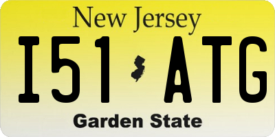 NJ license plate I51ATG