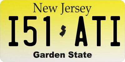 NJ license plate I51ATI