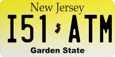NJ license plate I51ATM
