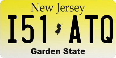 NJ license plate I51ATQ
