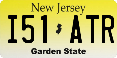 NJ license plate I51ATR