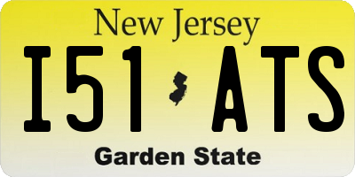 NJ license plate I51ATS