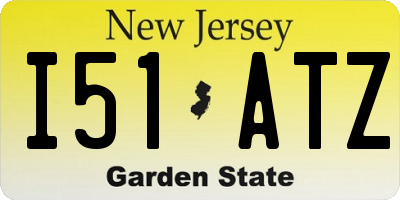 NJ license plate I51ATZ