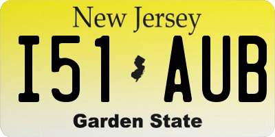 NJ license plate I51AUB