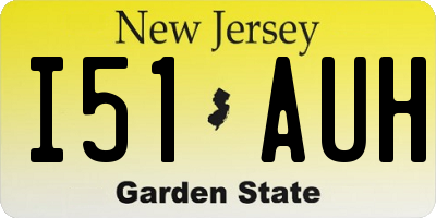 NJ license plate I51AUH
