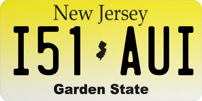 NJ license plate I51AUI
