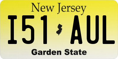 NJ license plate I51AUL