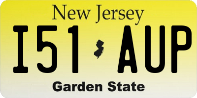 NJ license plate I51AUP