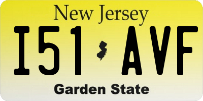 NJ license plate I51AVF