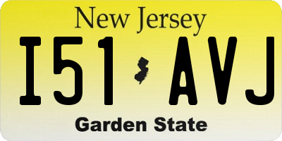 NJ license plate I51AVJ