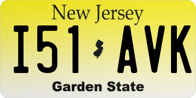 NJ license plate I51AVK