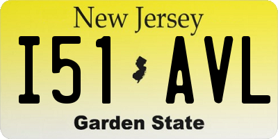 NJ license plate I51AVL