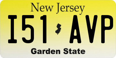 NJ license plate I51AVP