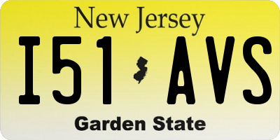 NJ license plate I51AVS