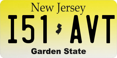 NJ license plate I51AVT