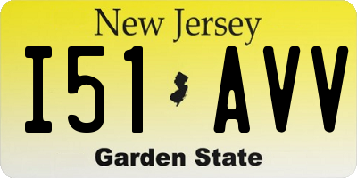 NJ license plate I51AVV