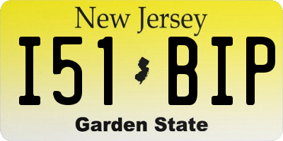 NJ license plate I51BIP
