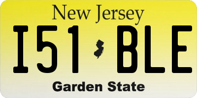 NJ license plate I51BLE