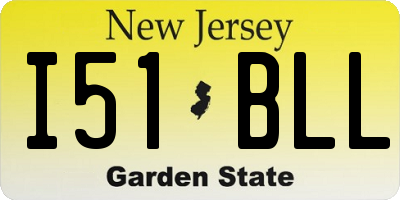NJ license plate I51BLL