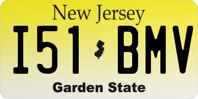 NJ license plate I51BMV