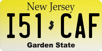 NJ license plate I51CAF