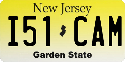 NJ license plate I51CAM