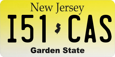 NJ license plate I51CAS
