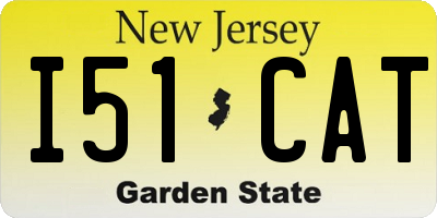 NJ license plate I51CAT