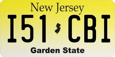 NJ license plate I51CBI
