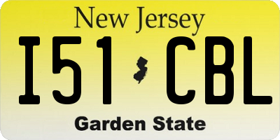 NJ license plate I51CBL