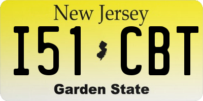 NJ license plate I51CBT