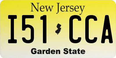 NJ license plate I51CCA