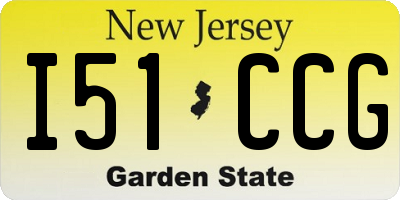 NJ license plate I51CCG