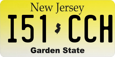 NJ license plate I51CCH