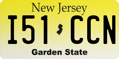 NJ license plate I51CCN
