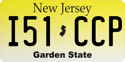 NJ license plate I51CCP