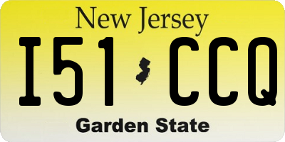NJ license plate I51CCQ