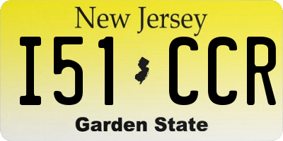 NJ license plate I51CCR