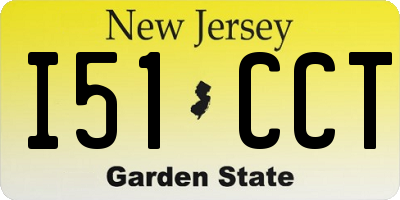 NJ license plate I51CCT