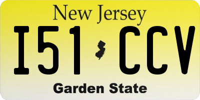 NJ license plate I51CCV