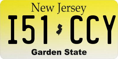 NJ license plate I51CCY