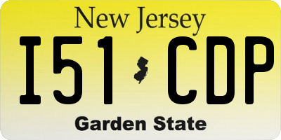 NJ license plate I51CDP