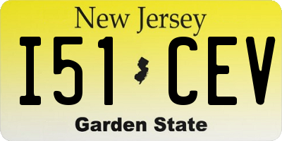 NJ license plate I51CEV
